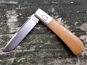 NORTHWOODS GEC GREAT EASTERN NATURAL MICARTA MADISON BARLOW KNIFE / SLIP NEW NR