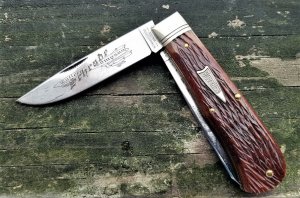 GREAT EASTERN CUTLERY SFO FOR SCHRADE TURNER 2007 RARE!! BROWN PICK BONE