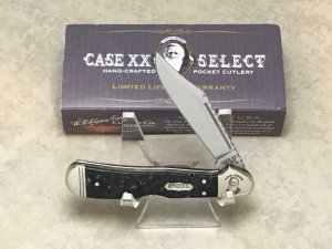Case XX Select USA 2018 Black Amboyna Wood 71749L SS Mini Copperlock Knife in Box