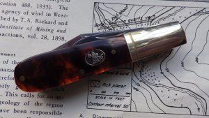 Tactical Warrior Barlow Imatation Tortoise Shell Handles SW-163ITS