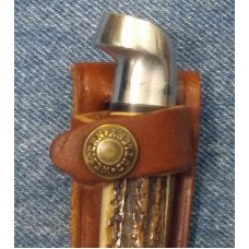 Western #628 Bird & Trout Knife Customized with Sambar Stag Handles
