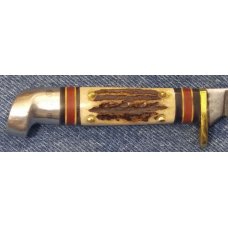  Western #628 Bird & Trout Knife Customized with Sambar Stag Handles