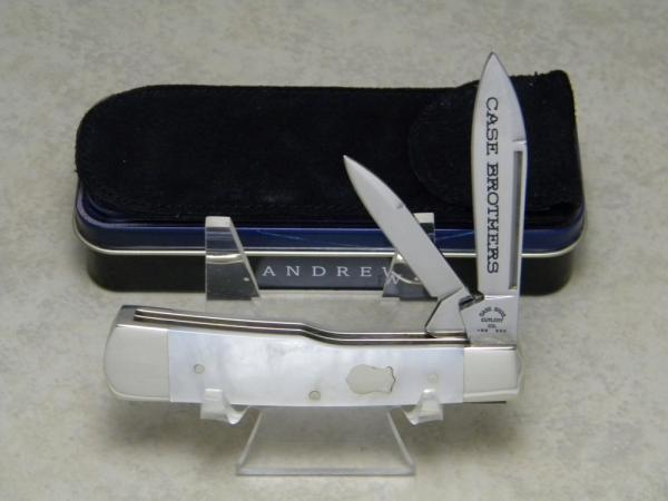 Case Bros. Cutlery Co. USA 2004 Genuine Mother of Pearl 82130 SS Gunstock Knife in Box Case Bros. Cutlery Co. USA 2004 Genuine Mother of Pearl 82130 SS Gunstock Knife in Box
