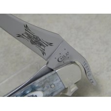 Case XX USA 2015 Gray Bone 61953 LC Harley Davidson Russlock Knife with Pocket Clip in Box Case XX USA 2015 Gray Bone 61953 LC Harley Davidson Russlock Knife with Pocket Clip in Box