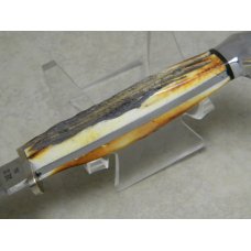 Case XX USA 1976 Stag 523-5 SSP Razor Edge Fixed Blade Sheath Knife Case XX USA 1976 Stag 523-5 SSP Razor Edge Fixed Blade Sheath Knife