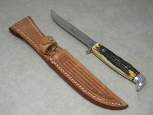 Case XX USA 1976 Stag 516-5 SSP Razor Edge Fixed Blade Sheath Knife
