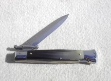 NEW OLD STOCK ITALIAN STILETTO 9" HORN SWING GUARD KNIFE 