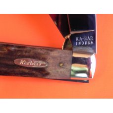 Vintage Ka-Bar kabar (LG Cigar Jack) Pocket Knife (Model # 1190) with Grey Bone Stag Handles -NOSa Vintage Ka-Bar kabar (LG Cigar Jack) Pocket Knife (Model # 1190) with Grey Bone Stag Handles -NOSa