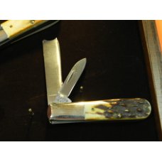 Case xx 1982 Barlow Knife Set.w/ Great Stag Handles -New in Display Case w/ Matching Serial #s Case xx 1982 Barlow Knife Set.w/ Great Stag Handles -New in Display Case w/ Matching Serial #s
