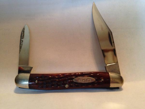 Case XX 06247 Pen red jigged bone