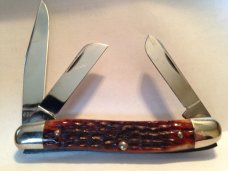 Case XX 6318HP Stockman red jigged bone; 1940-1964 Case XX 6318HP Stockman red jigged bone; 1940-1964