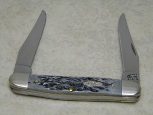Case XX USA 9 Dot (2001) Pretty Black Bone Muskrat Knife