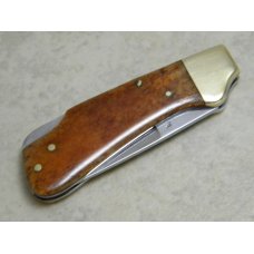 Kershaw Oregon USA by Kai Japan Model 2105 Little Stud Orange Bone Lockback Knife