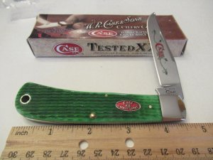 Case XX 2001 Gren Bone Back Pocket Pattern # TB61546 SS
