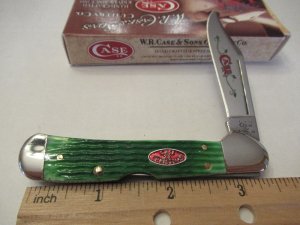 Case XX 2011 Green Bone Mini Copperlock Pattern # 61749L SS