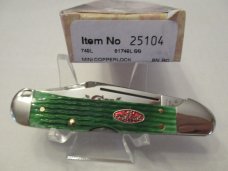 Case XX 2011 Green Bone Mini Copperlock Pattern # 61749L SS Case XX 2011 Green Bone Mini Copperlock Pattern # 61749L SS