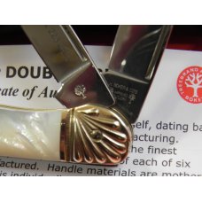 Boker Double Tree Copperhead Knife w/ Flawless & Fiery Mother of Pearl Handles & Fancy Bolsters -WOW Boker Double Tree Copperhead Knife w/ Flawless & Fiery Mother of Pearl Handles & Fancy Bolsters -WOW
