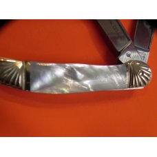 Boker Double Tree Copperhead Knife w/ Flawless & Fiery Mother of Pearl Handles & Fancy Bolsters -WOW Boker Double Tree Copperhead Knife w/ Flawless & Fiery Mother of Pearl Handles & Fancy Bolsters -WOW
