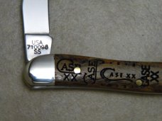 Case XX USA 2018 Curly Oak 710096 Tiny Toothpick Knife Case XX USA 2018 Curly Oak 710096 Tiny Toothpick Knife