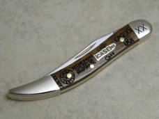 Case XX USA 2018 Curly Oak 710096 Tiny Toothpick Knife Case XX USA 2018 Curly Oak 710096 Tiny Toothpick Knife