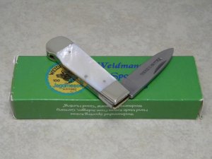 Weidmannsheil Solingen Germany Genuine Mother of Pearl Lockback Knife in Box