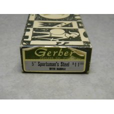 Gerber Portland Oregon USA 5" Sportsman's Steel with Leather Handle Knife Sharpener in Box Gerber Portland Oregon USA 5" Sportsman's Steel with Leather Handle Knife Sharpener in Box