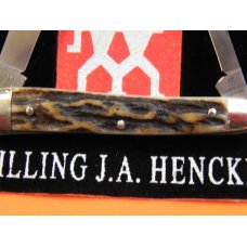 Vintage 1960s J A Henckels 2 Blade Gentlemen's Pocket Knife MDL#79 w/ Great Stag Handles! NOS Vintage 1960s J A Henckels 2 Blade Gentlemen's Pocket Knife MDL#79 w/ Great Stag Handles! NOS
