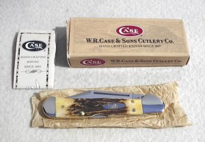 NOS CASE XX USA 1999 LARGE GENUINE STAG COPPERLOCK # 51549L KNIFE