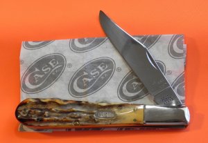 2000 Case xx 5” Daddy Barlow MDL# R5143 SS w/ Great Stag Handles and Rare Case/MM Shield -NOS