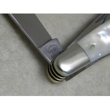 Fight'n Rooster Germany Pearl with Jewels 5 Blade Stockman Knife Gem Capital Knife Club c.1981