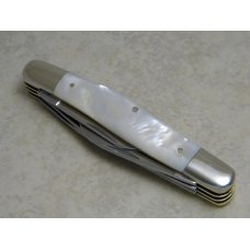 Fight'n Rooster Germany Pearl with Jewels 5 Blade Stockman Knife Gem Capital Knife Club c.1981