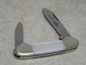 Parker Cut. Co. Japan Pearl Kayak Mini Canoe Baby Butterbean Pattern Knife