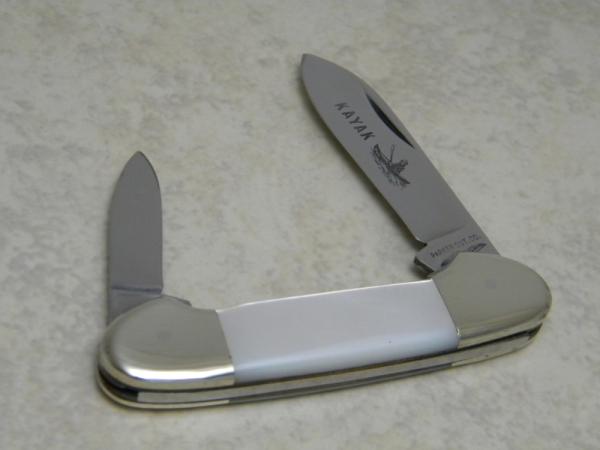 Parker Cut. Co. Japan Pearl Kayak Mini Canoe Baby Butterbean Pattern Knife