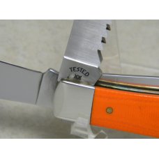 Case XX USA 2007 Orang Micarta 10354GS SS Guthook Skinner 3 Blade Trapper Knife in Box