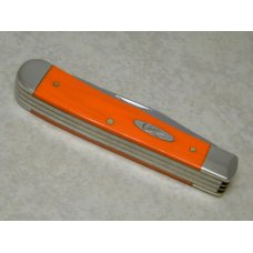 Case XX USA 2007 Orang Micarta 10354GS SS Guthook Skinner 3 Blade Trapper Knife in Box