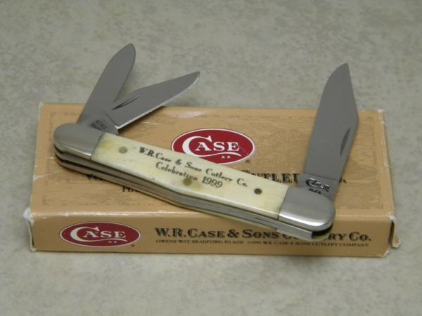 Case XX USA 1 Dot (1999) Cream Bone 6383 WHSS Whittler Knife in Box Case XX USA 1 Dot (1999) Cream Bone 6383 WHSS Whittler Knife in Box