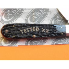 2003 Case XX Grand Daddy Barlow w (Black) Midnight Bone Handles & TESTED XX Letters Shield -NOS 2003 Case XX Grand Daddy Barlow w (Black) Midnight Bone Handles & TESTED XX Letters Shield -NOS