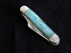 Great Eastern Northfield Calf Roper Blue Camel Bone knife. Rare SFO. Great Eastern Northfield Calf Roper Blue Camel Bone knife. Rare SFO.