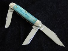 Great Eastern Northfield Calf Roper Blue Camel Bone knife. Rare SFO. Great Eastern Northfield Calf Roper Blue Camel Bone knife. Rare SFO.