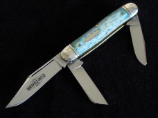 Great Eastern Northfield Calf Roper Blue Camel Bone knife. Rare SFO. Great Eastern Northfield Calf Roper Blue Camel Bone knife. Rare SFO.