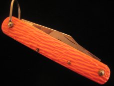 SCHRADE WALDEN  N.Y. ORANGE  PARATROOPER  AUTO  KNIFE   1946 – 1973  OLD VINTAGE  KNIVES 