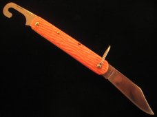 SCHRADE WALDEN  N.Y. ORANGE  PARATROOPER  AUTO  KNIFE   1946 – 1973  OLD VINTAGE  KNIVES 
