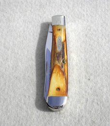 CASE XX USA 5254 SSP 1889-1989 CENTENNIAL GENUINE STAG LARGE TRAPPER KNIFE - NEW