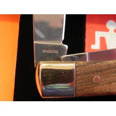 Vintage J A Henckels 2 Blade Trapper (HK5-GSW) Pocket Knife w/ GunStock Walnut Handles -COA & Box Vintage J A Henckels 2 Blade Trapper (HK5-GSW) Pocket Knife w/ GunStock Walnut Handles -COA & Box