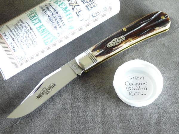 Great Eastern Northfield Stallion Cougar Clawed bone knife. Great Eastern Northfield Stallion Cougar Clawed bone knife.
