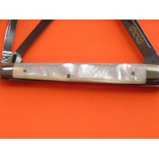 Battle Axe Brand -Shouse & Hardin WWW Theme, 3 Blade Mother of Pearl Whittler "Battle of the Bulge" Battle Axe Brand -Shouse & Hardin WWW Theme, 3 Blade Mother of Pearl Whittler "Battle of the Bulge"