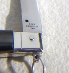 ITALIAN AGA CAMPOLIN 12" SICILIANO BRAZILIAN HORN 4 MILLIMETER MIRROR POLISHED BAYONET BLADE ITALIAN AGA CAMPOLIN 12" SICILIANO BRAZILIAN HORN 4 MILLIMETER MIRROR POLISHED BAYONET BLADE