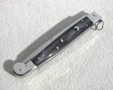 ITALIAN AGA CAMPOLIN 12" SICILIANO BRAZILIAN HORN 4 MILLIMETER MIRROR POLISHED BAYONET BLADE ITALIAN AGA CAMPOLIN 12" SICILIANO BRAZILIAN HORN 4 MILLIMETER MIRROR POLISHED BAYONET BLADE