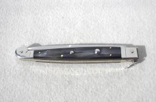 ITALIAN AGA CAMPOLIN 12" SICILIANO BRAZILIAN HORN 4 MILLIMETER MIRROR POLISHED BAYONET BLADE ITALIAN AGA CAMPOLIN 12" SICILIANO BRAZILIAN HORN 4 MILLIMETER MIRROR POLISHED BAYONET BLADE