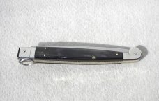 ITALIAN AGA CAMPOLIN 12" SICILIANO BRAZILIAN HORN 4 MILLIMETER MIRROR POLISHED BAYONET BLADE ITALIAN AGA CAMPOLIN 12" SICILIANO BRAZILIAN HORN 4 MILLIMETER MIRROR POLISHED BAYONET BLADE